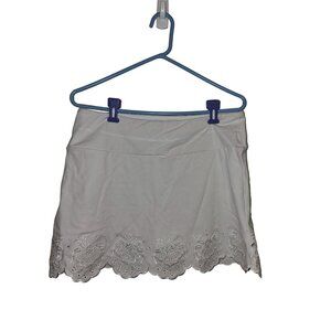 Intro Love The Fit Womens Petite‎ XL White Skort With Eyelet Hem